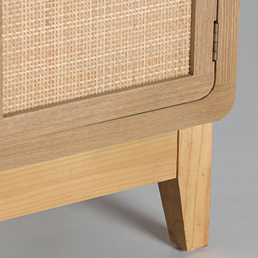 The Doazit Tv Stand — Scandinavian media console in solid fir wood from Laiyahome