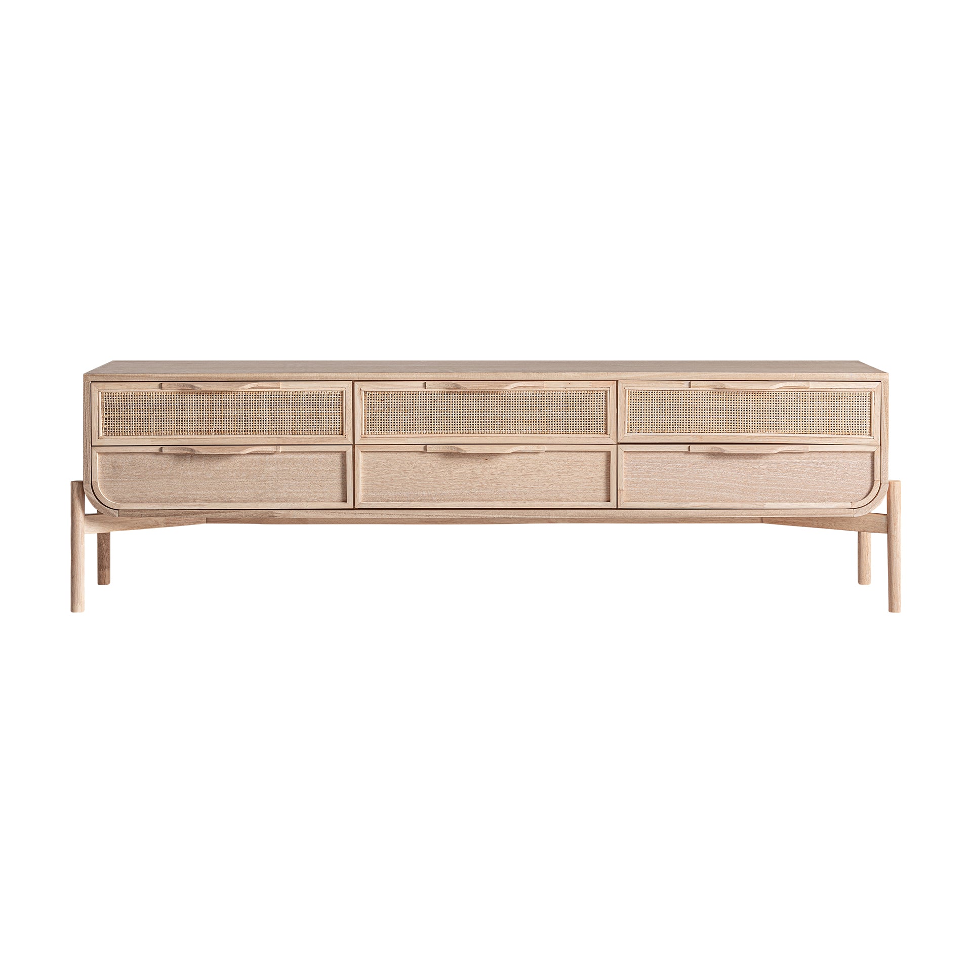 The Weurtz Tv Stand — Scandinavian media console in solid ash wood from Laiyahome