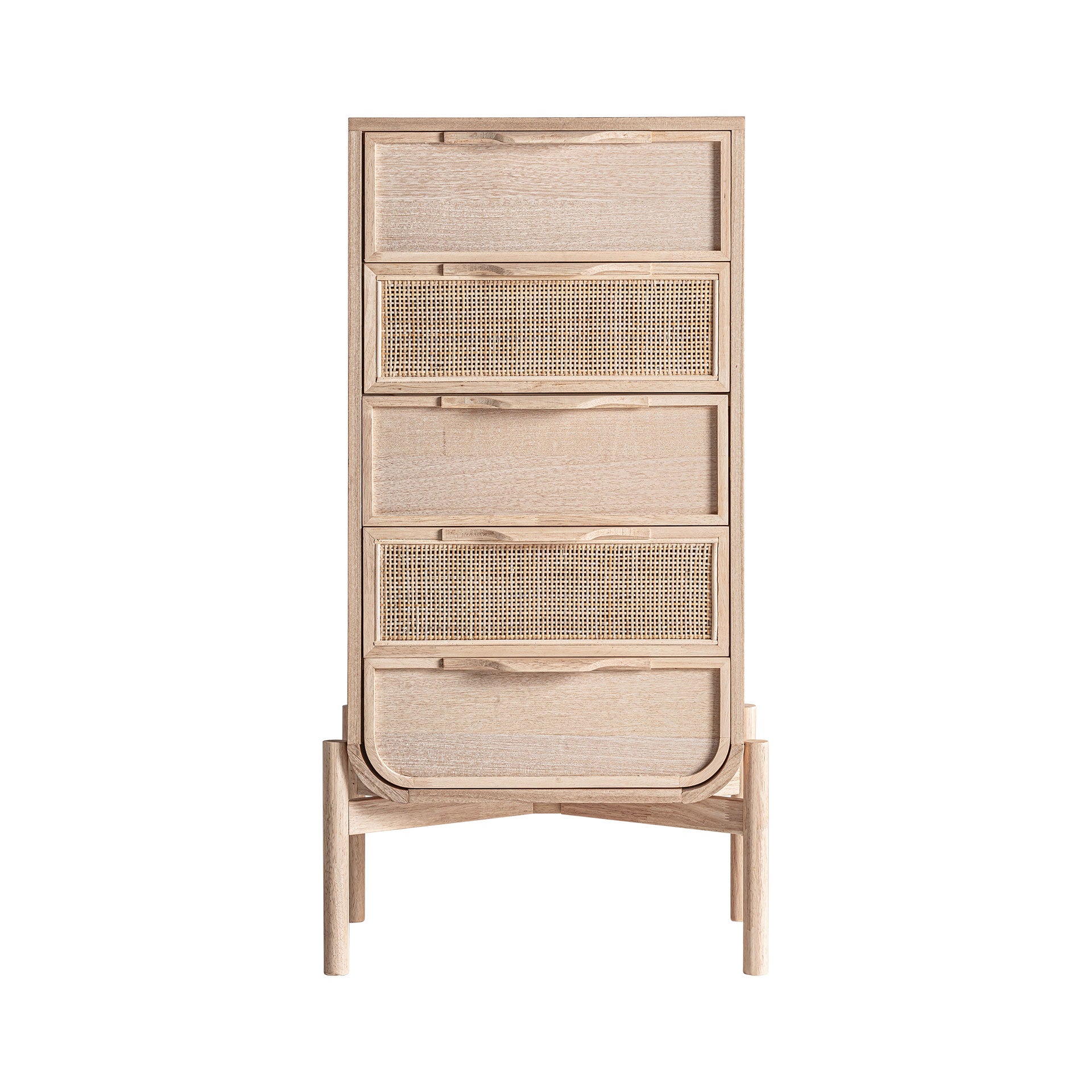 The Weurtz Sinfonier Chest Of Drawers — Scandinavian tallboy chest in solid ash wood from Laiyahome