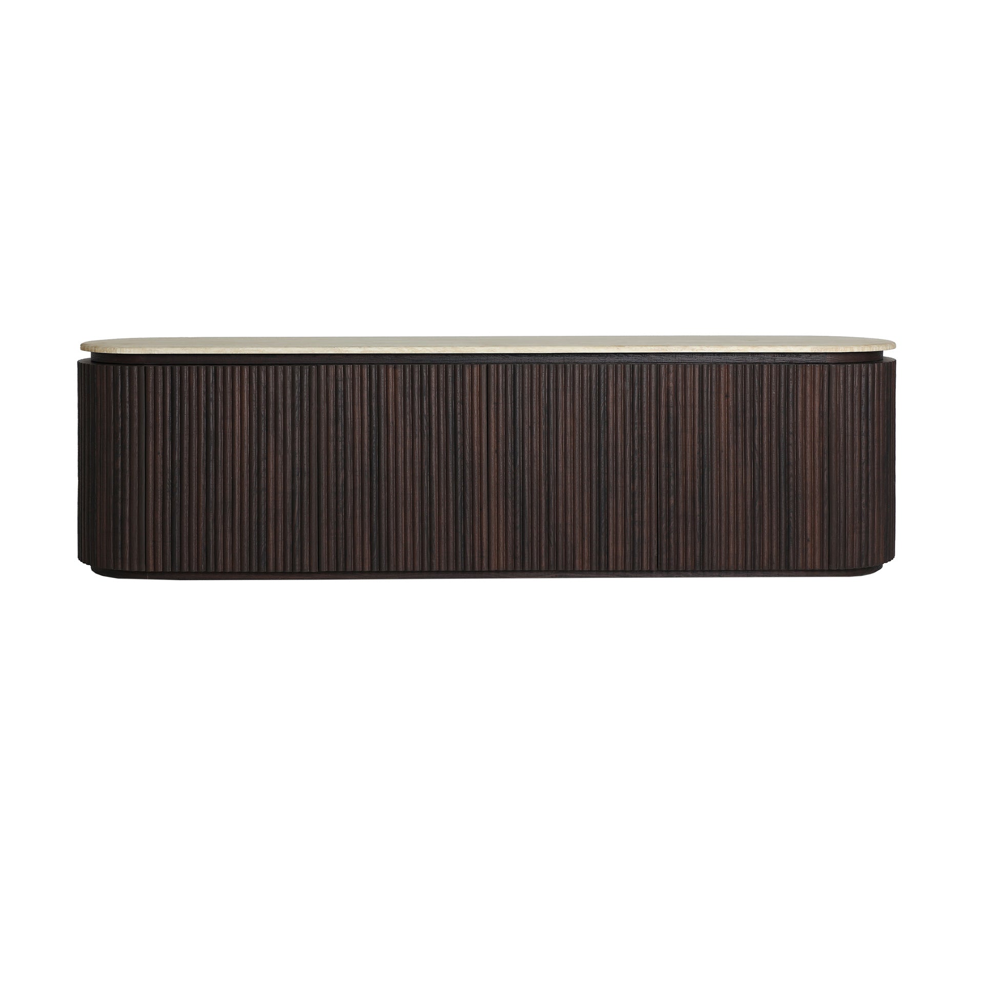 The Verona Tv Stand — contemporary media console in engineered wood with veneer finish from Laiyahome