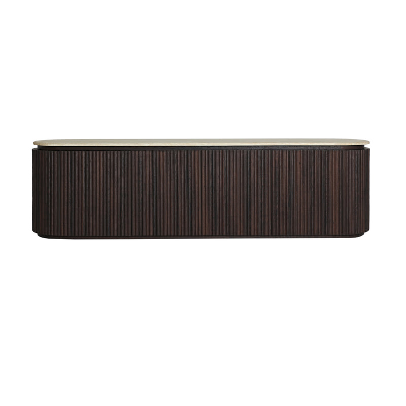 The Verona Tv Stand — contemporary media console in engineered wood with veneer finish from Laiyahome