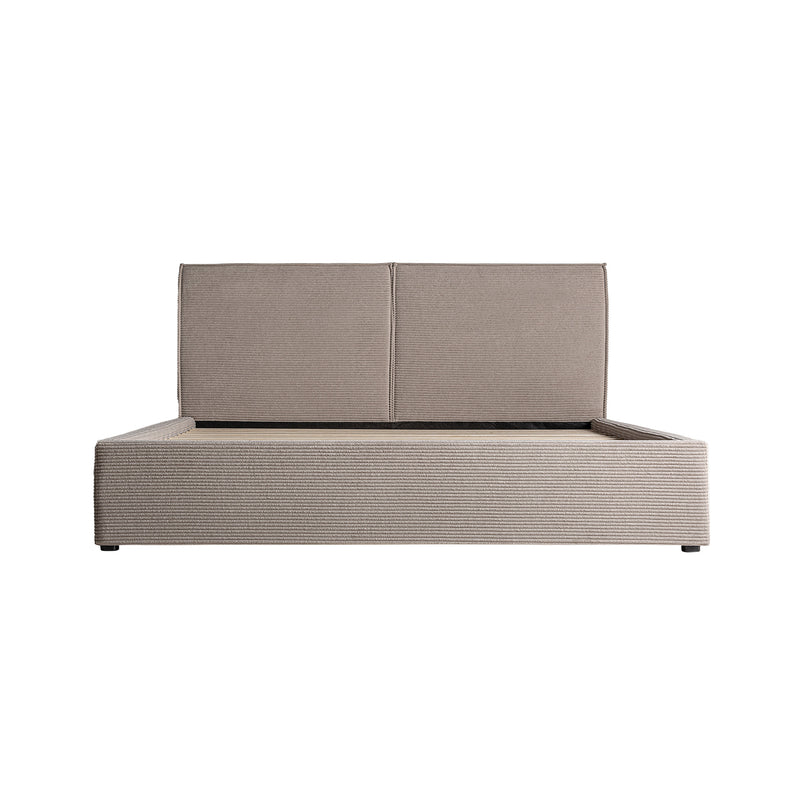 The Natasha Bed — contemporary headboard in high-performance polyester from Laiyahome