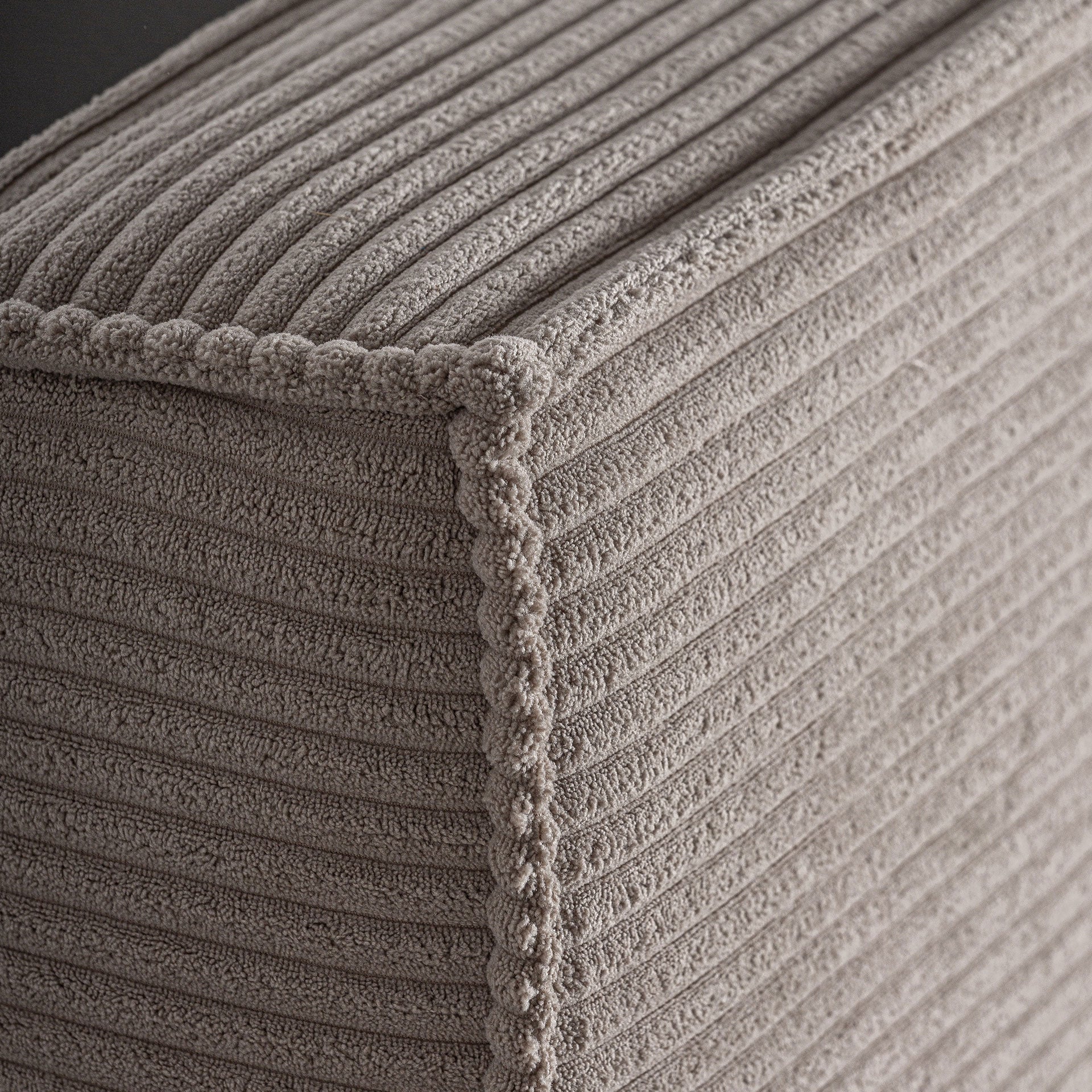 The Natasha Bed — contemporary headboard in high-performance polyester from Laiyahome