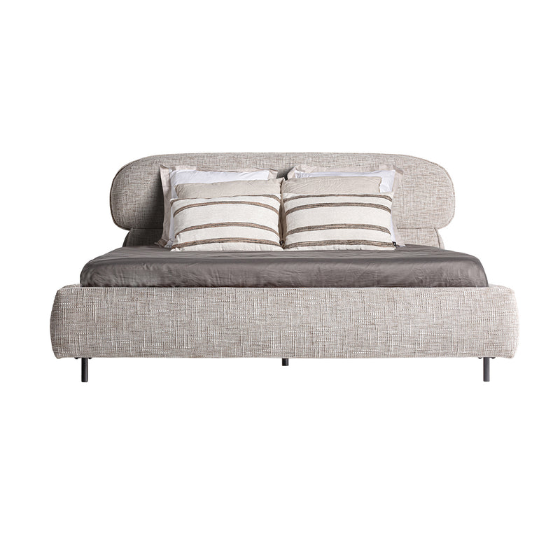The Sannes Bed — contemporary headboard in high-performance polyester from Laiyahome
