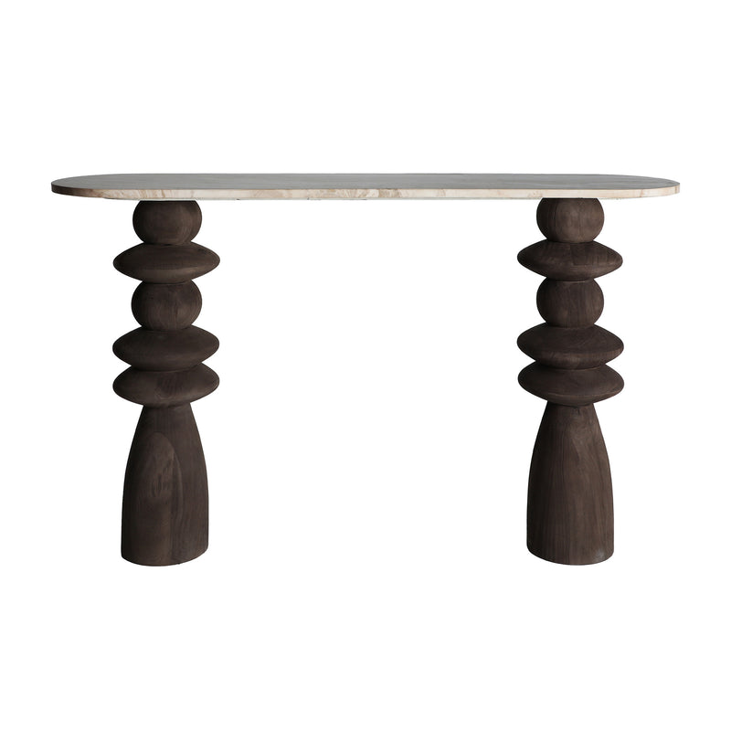 The Vrads Console Table — contemporary console table in solid mango wood from Laiyahome
