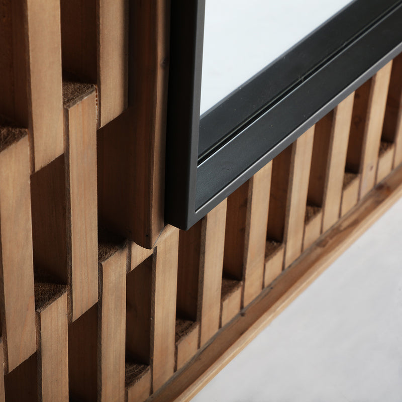 The Busk Mirror — contemporary mirror in solid fir wood from Laiyahome