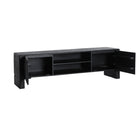 The Nox Tv Stand — contemporary media console in solid mango wood from Laiyahome