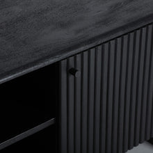 The Nox Tv Stand — contemporary media console in solid mango wood from Laiyahome