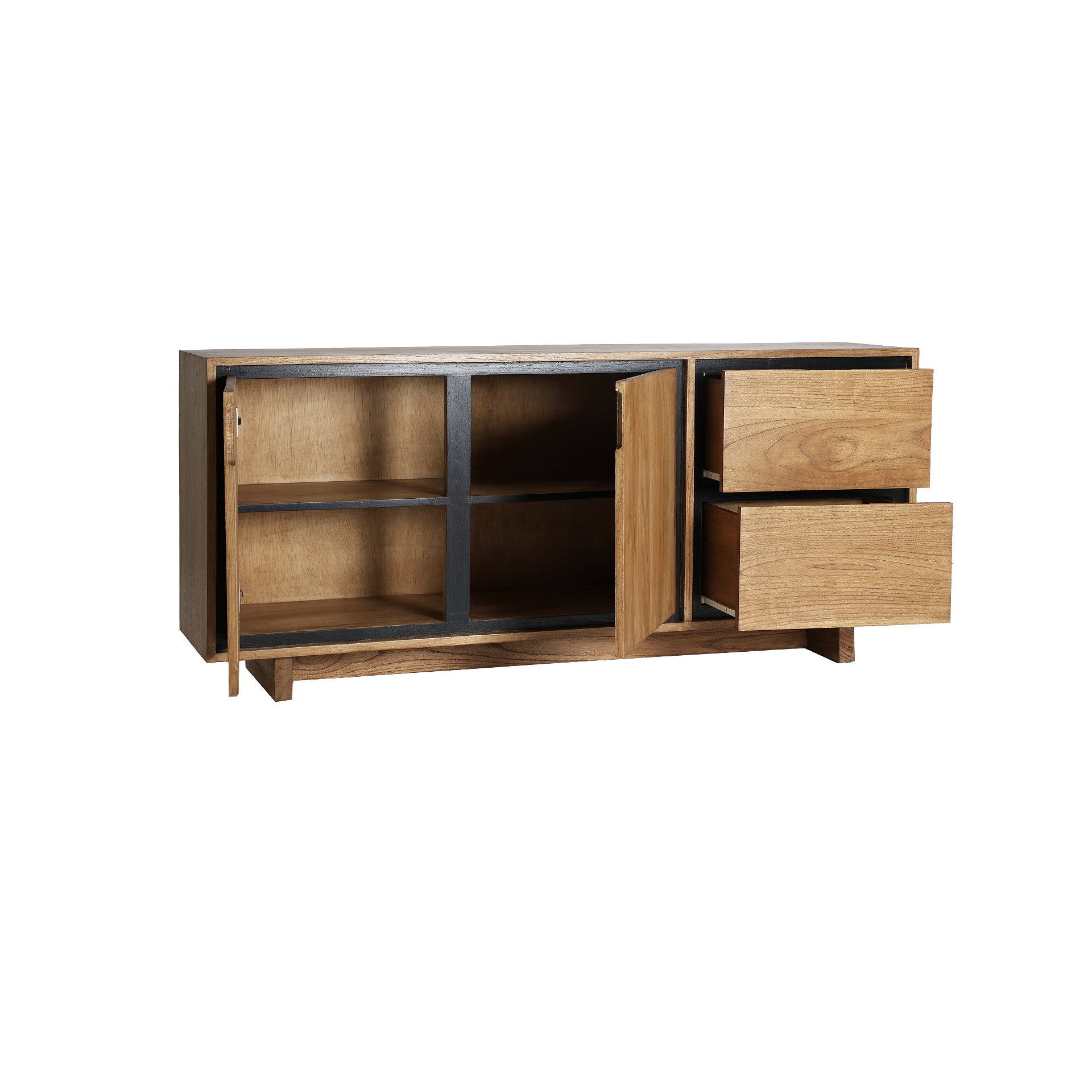 The Osby Sideboard — Scandinavian sideboard in solid mindi wood from Laiyahome