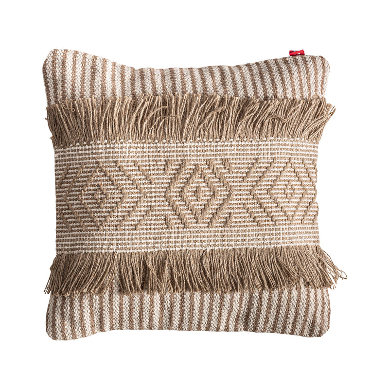 The Serafin Cushion — boho-modern cushion in natural jute from Laiyahome