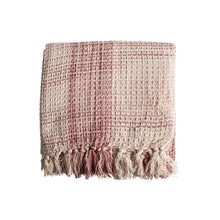 The Saheler Plaid — classic throw in natural cotton from Laiyahome