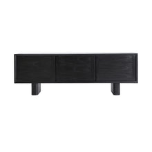 The Demmin Tv Stand — contemporary media console in solid mindi wood from Laiyahome