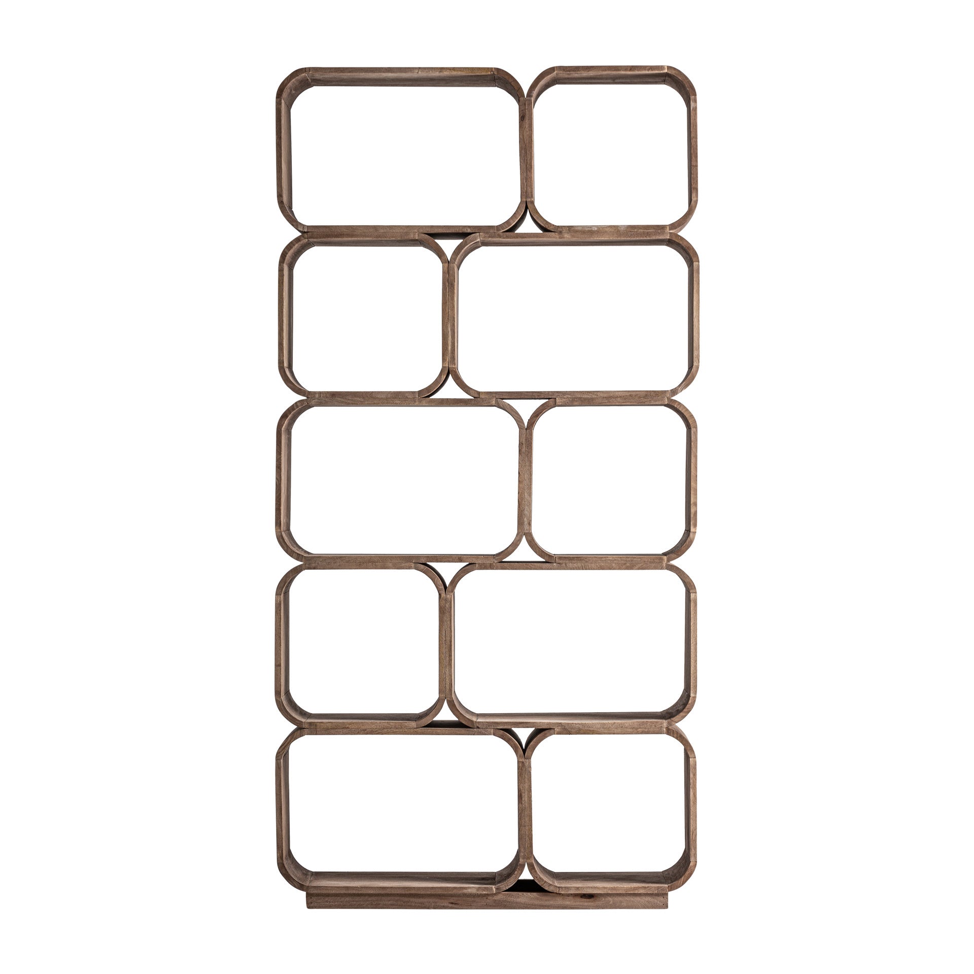 The Grid Bookcase — contemporary bookcase in solid mango wood from Laiyahome