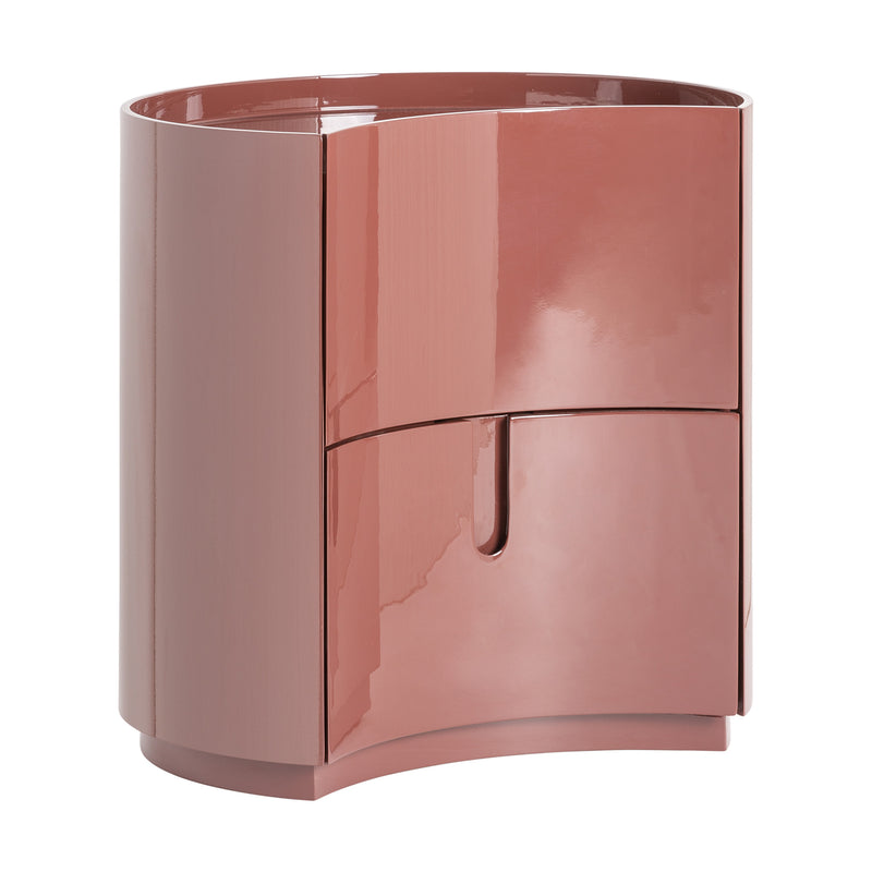 RUBRA BEDSIDE TABLE in a modern interior setting