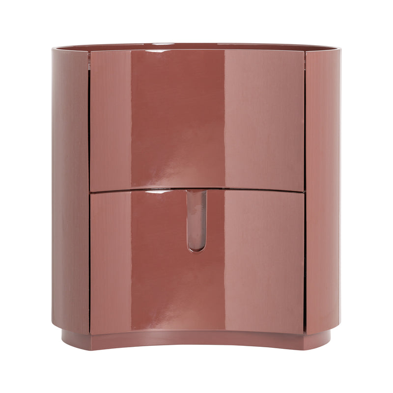 RUBRA BEDSIDE TABLE in a modern interior setting