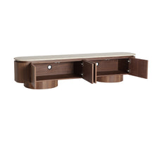 The Dune Tv Stand — contemporary media console in synthetic marble from Laiyahome