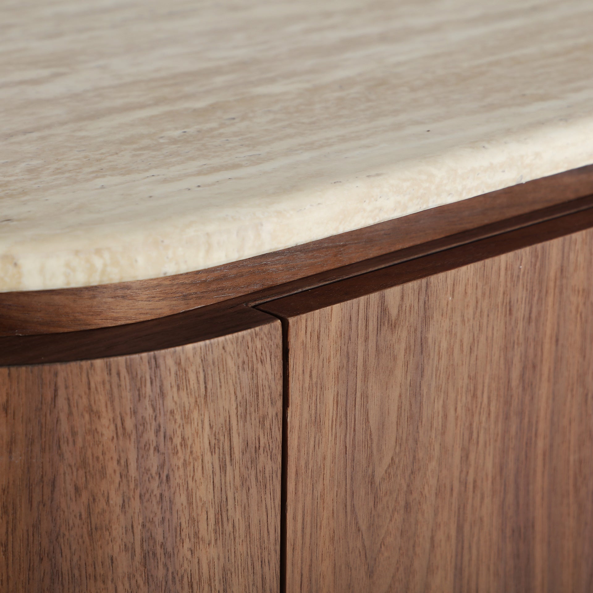 The Dune Tv Stand — contemporary media console in synthetic marble from Laiyahome