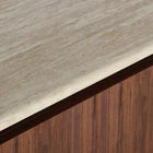 The Dune Tv Stand — contemporary media console in synthetic marble from Laiyahome
