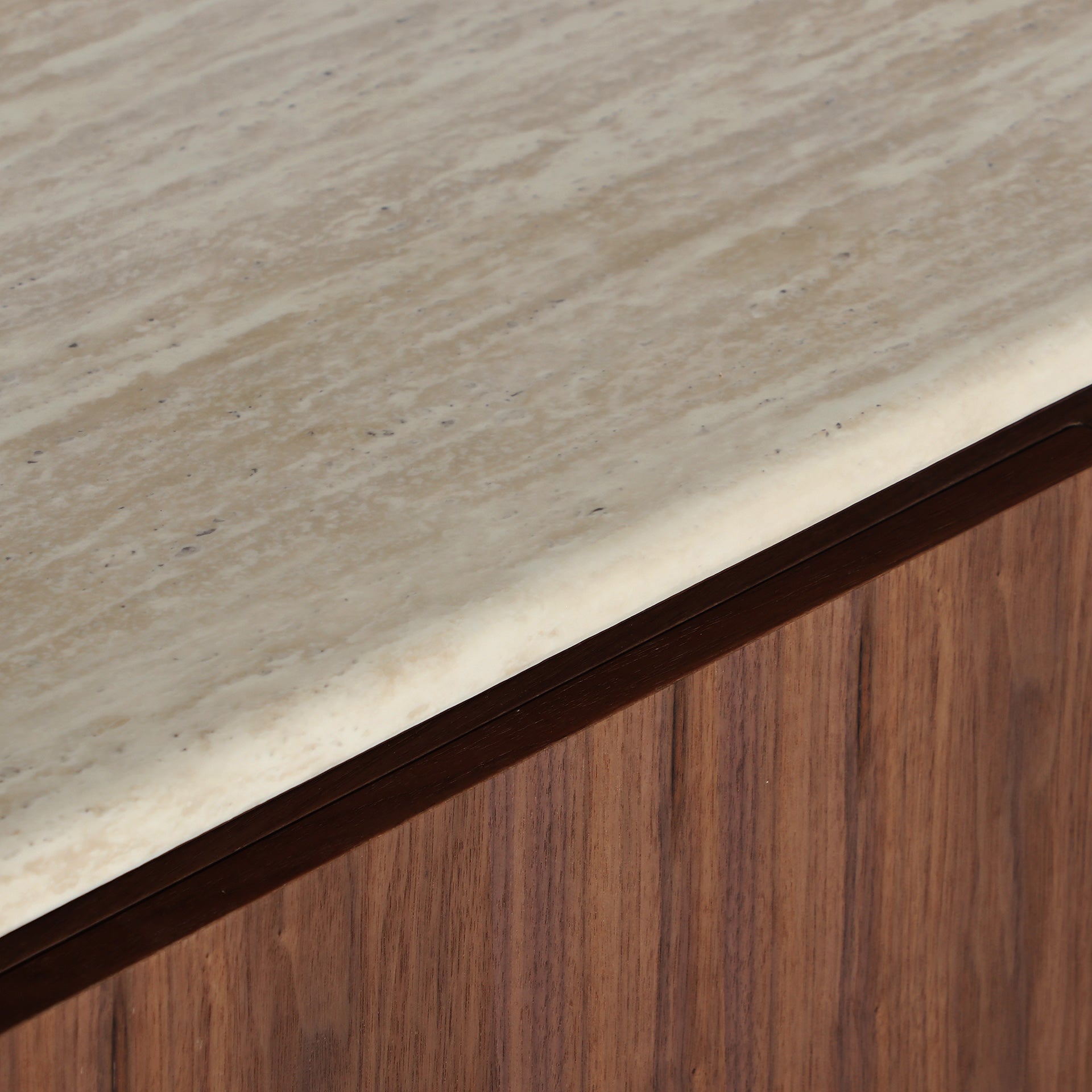 The Dune Tv Stand — contemporary media console in synthetic marble from Laiyahome