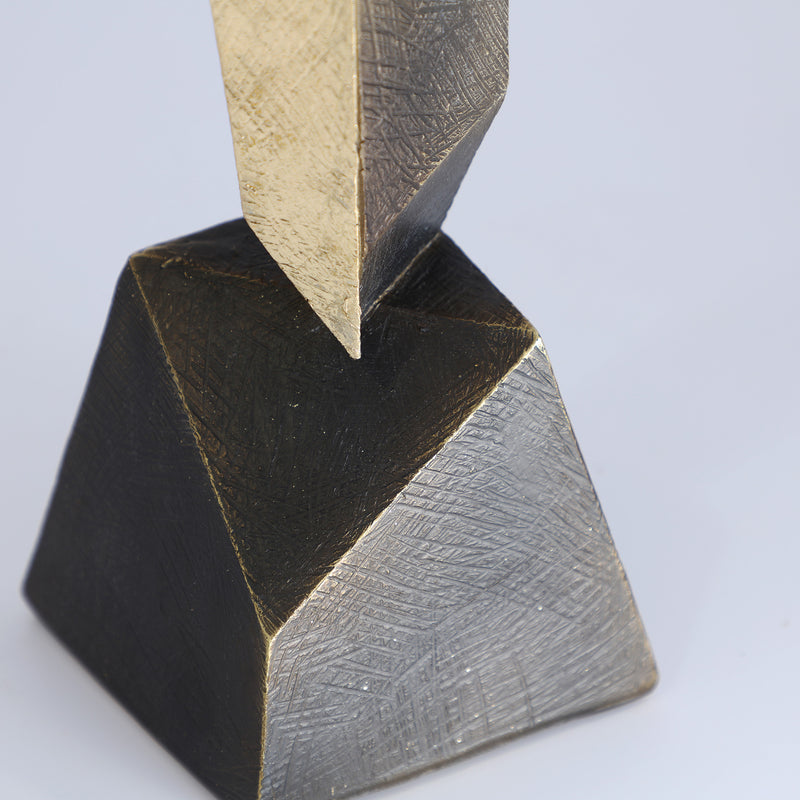 The Vertex Decorative Figure — contemporary sculpture in cast resin from Laiyahome