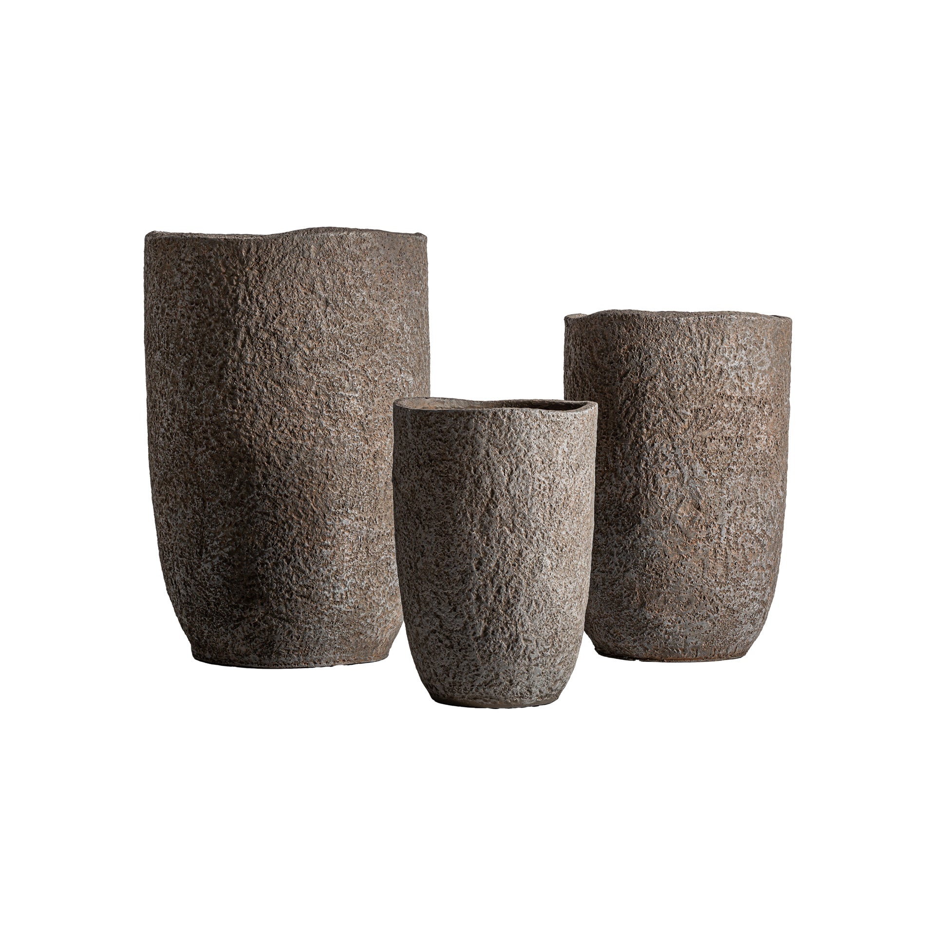 The Roka Plant Pot (Set of 3) — minimalist planter in high-fire ceramic from Laiyahome