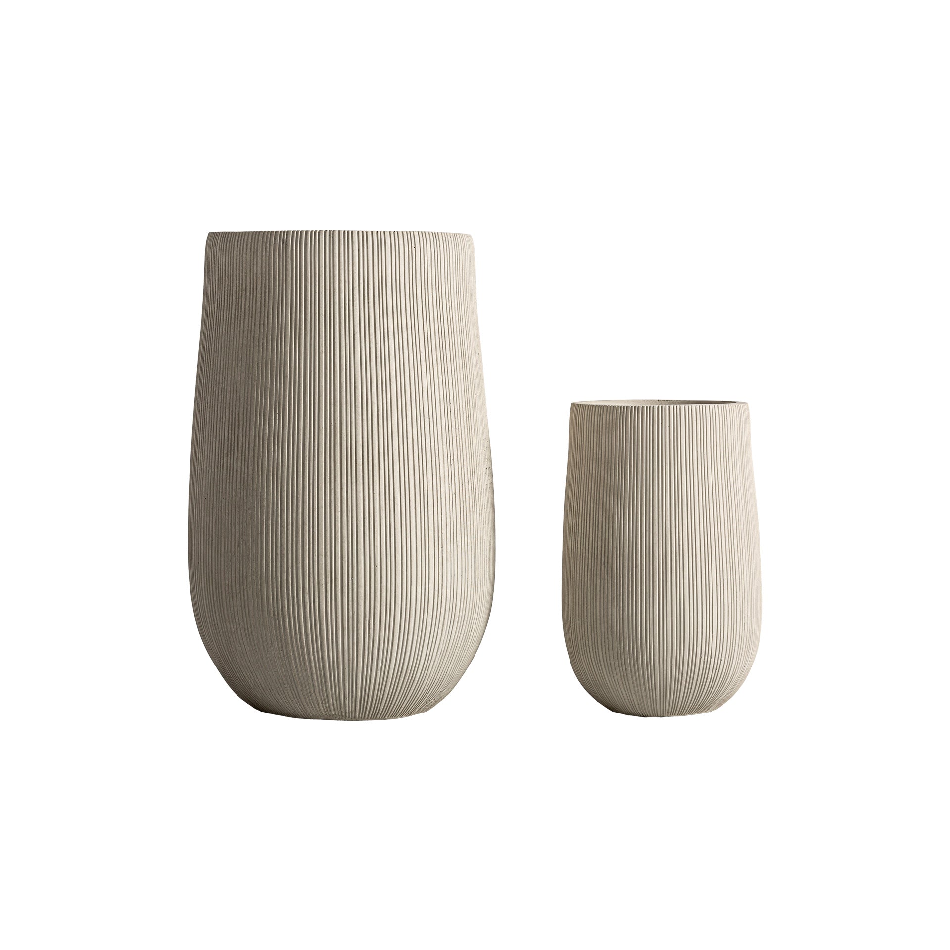 The Alya Plant Pot (Set of 2) — contemporary planter in high-fire ceramic from Laiyahome