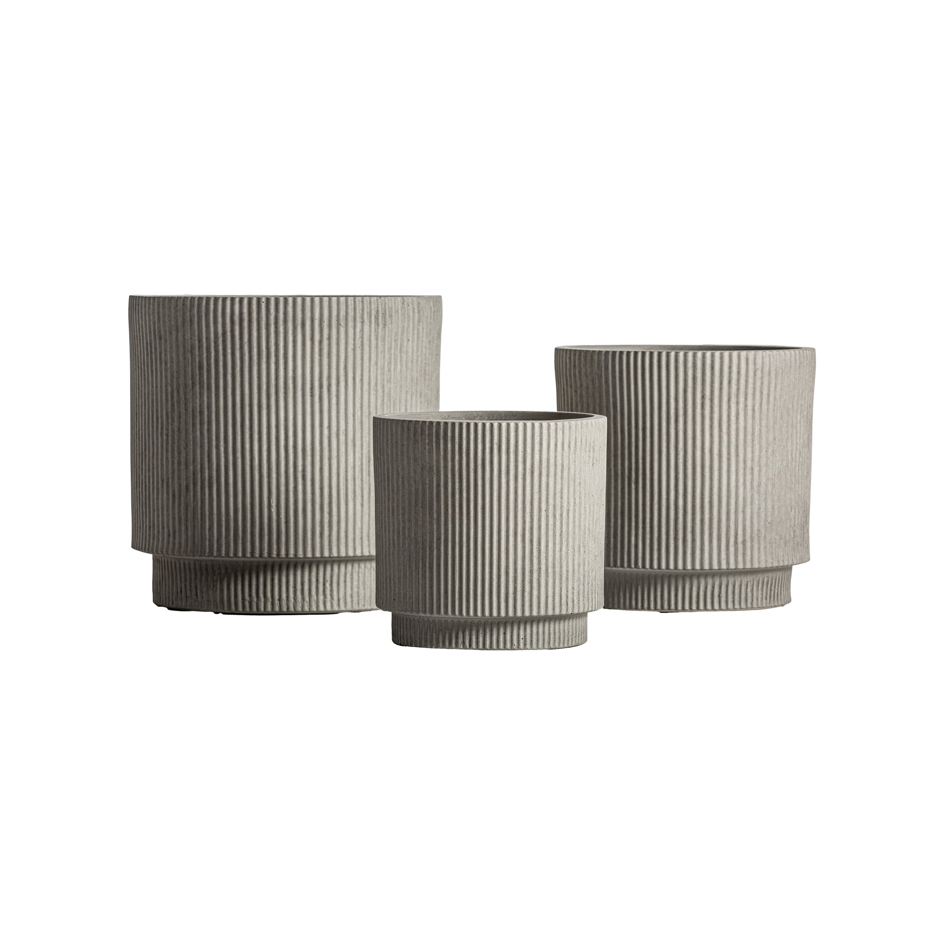 The Vulk Plant Pot (Set of 3) — contemporary planter in high-fire ceramic from Laiyahome