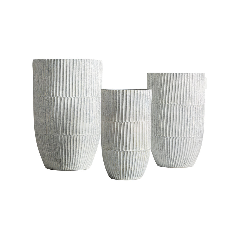 The Lume Plant Pot (Set of 3) — minimalist planter in high-fire ceramic from Laiyahome