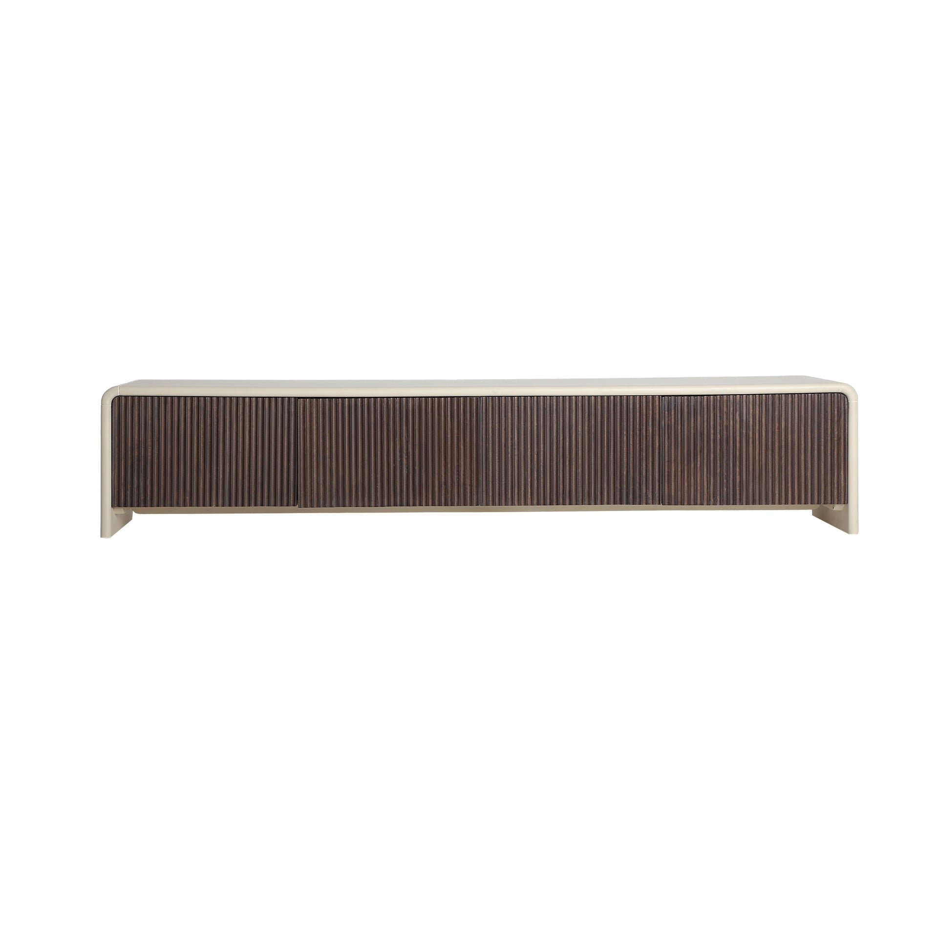 The Milhar Tv Stand — contemporary media console in solid mango wood from Laiyahome