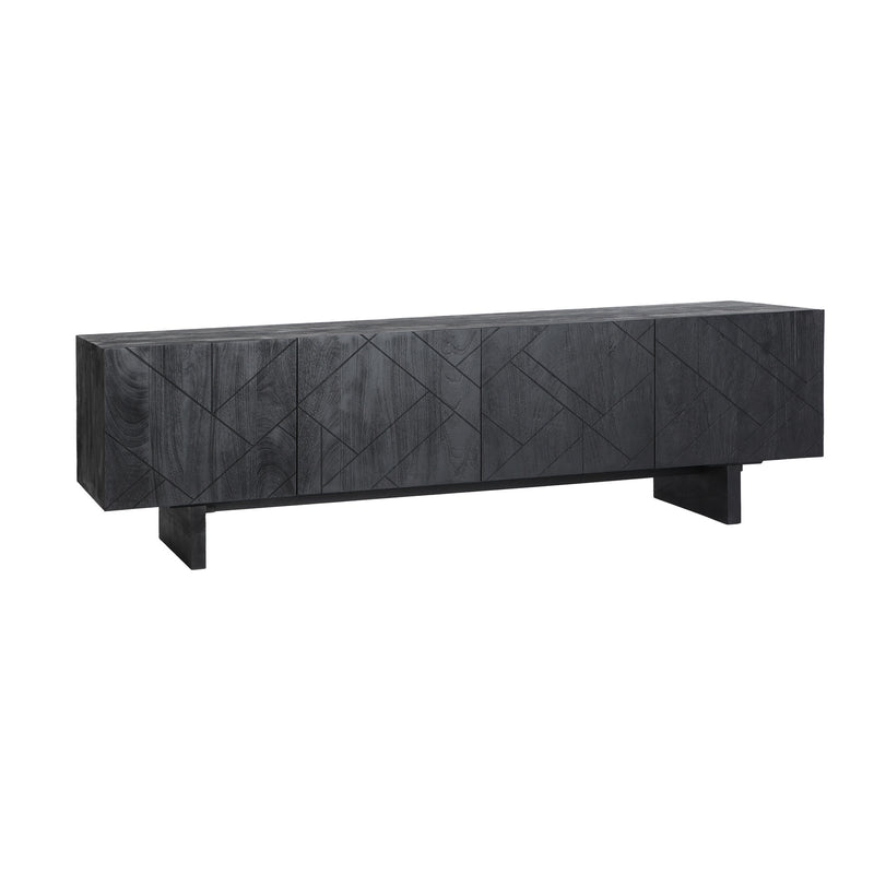 The Bouloc Tv Stand — contemporary media console in solid mango wood from Laiyahome