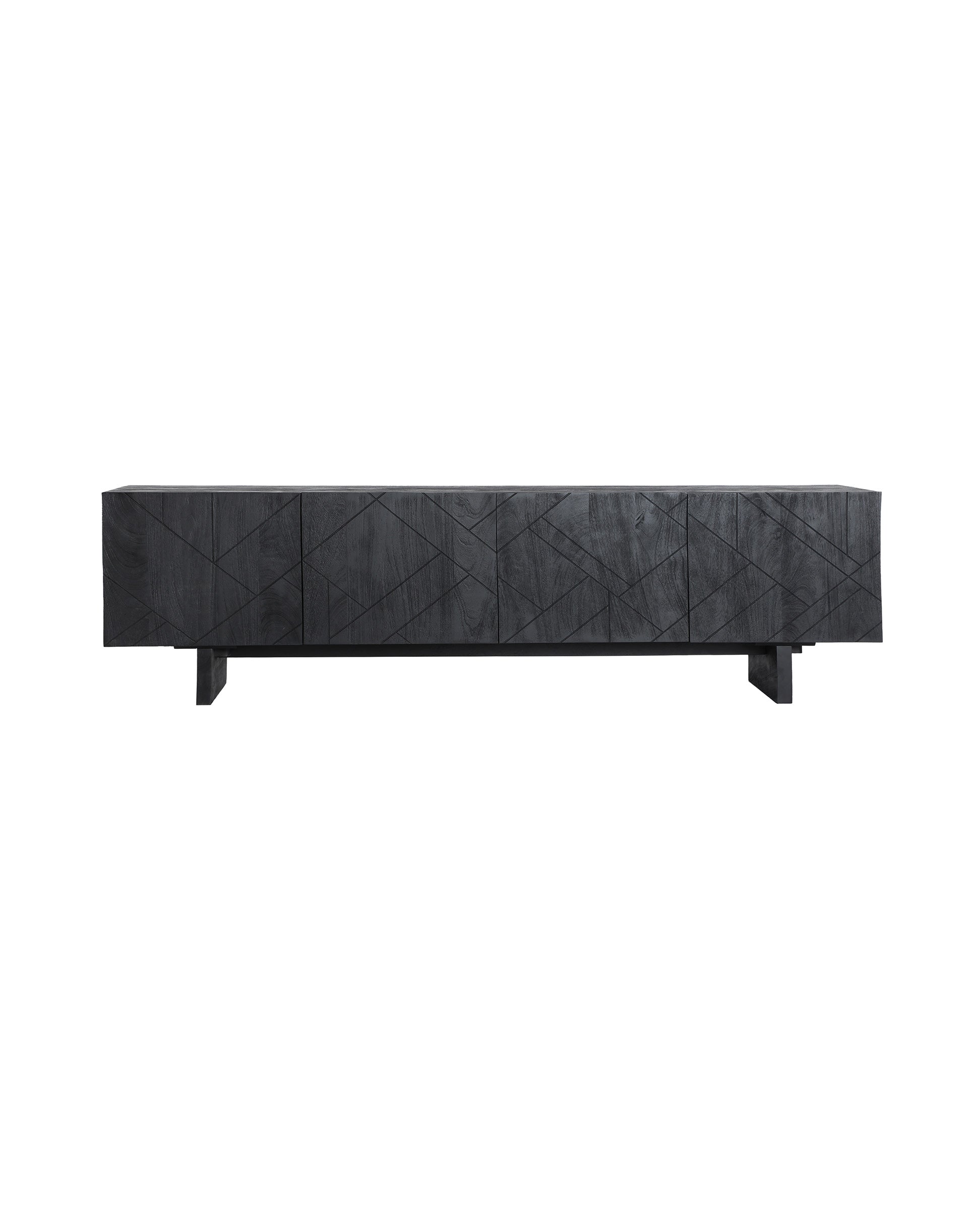 The Bouloc Tv Stand — contemporary media console in solid mango wood from Laiyahome