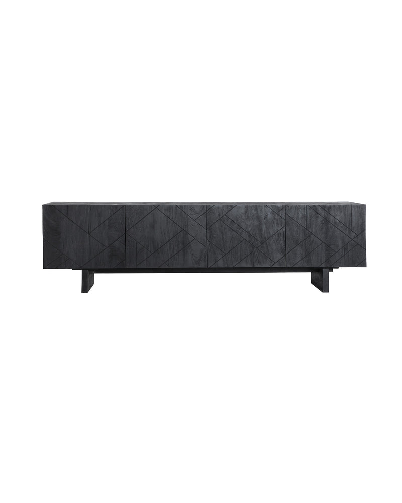 The Bouloc Tv Stand — contemporary media console in solid mango wood from Laiyahome