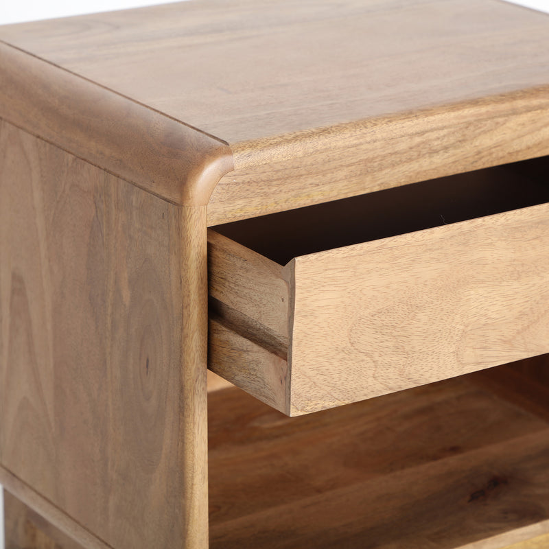 FINHAN BEDSIDE TABLE in a modern interior setting