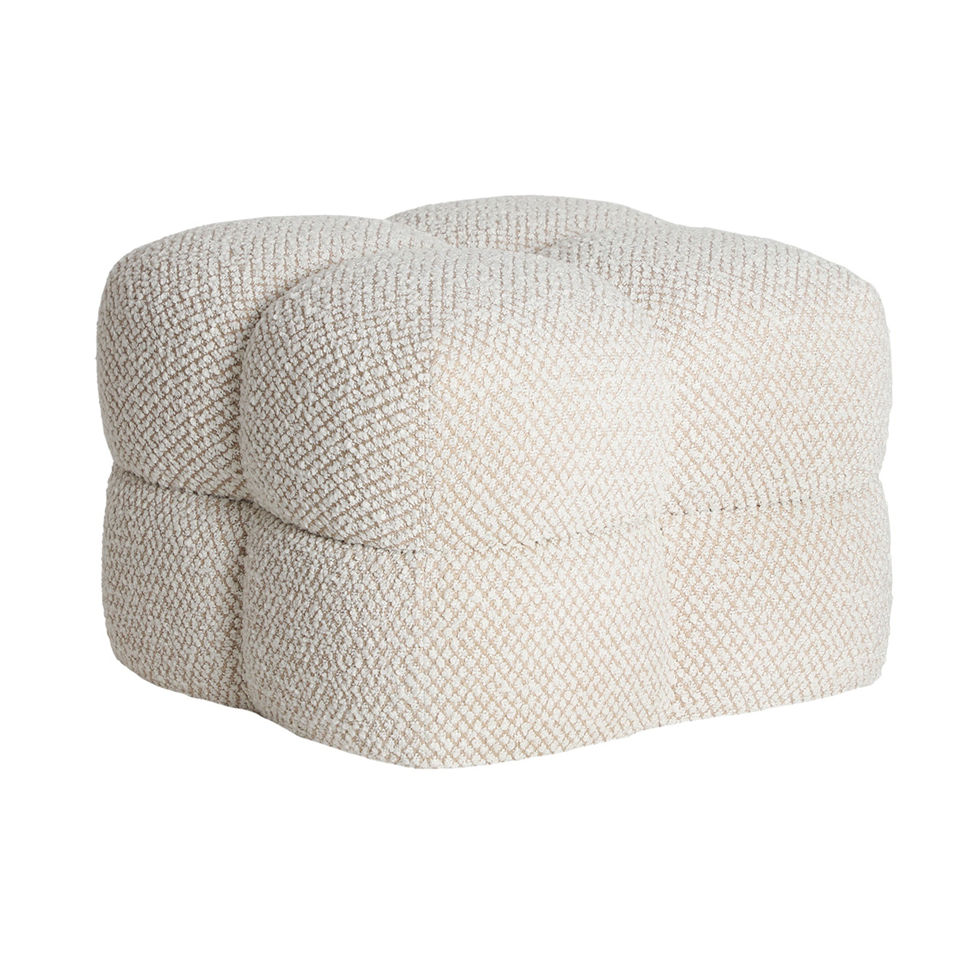 The Nook Footrest — contemporary pouffe in high-performance polyester from Laiyahome
