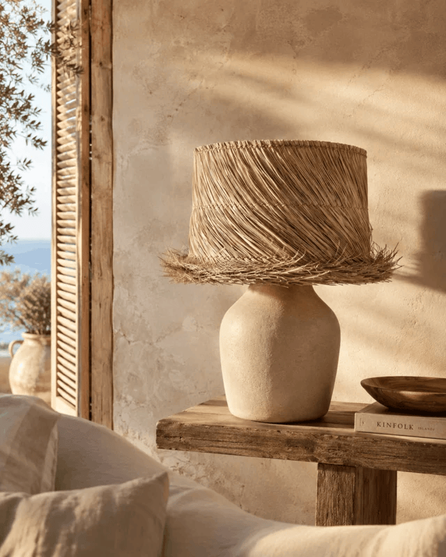 Abat-jour de lampe de table Pandan - Naturel