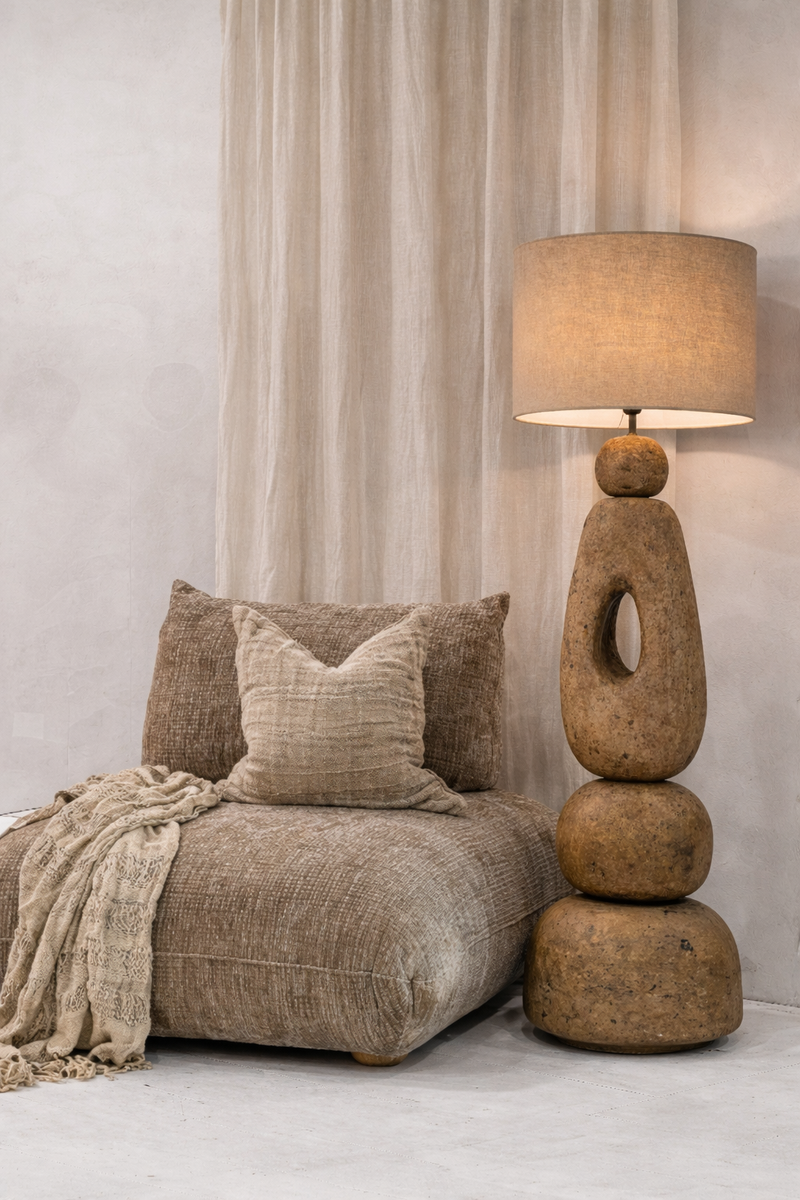 The Lampatha Christie Floor Lamp - Mud - XL