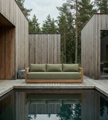 The Umalas Three Seater Sofa - Outdoor - Algae Green