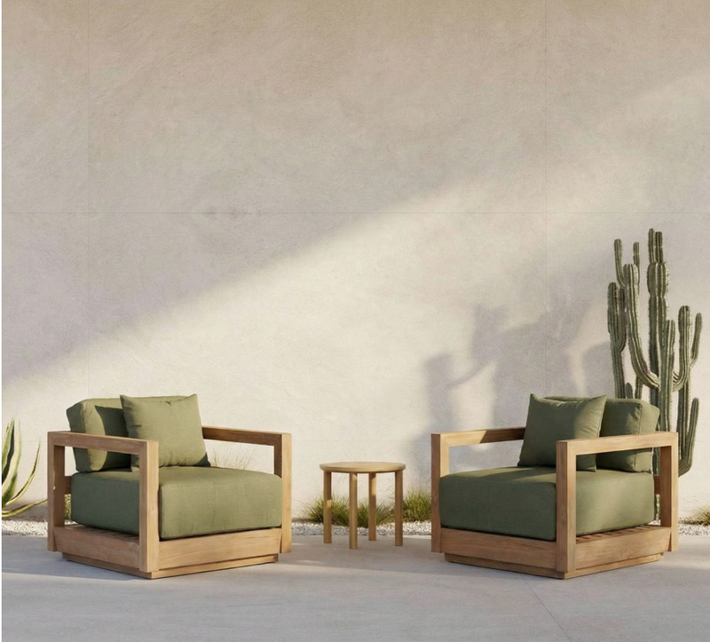 The Umalas One Seater Sofa - Outdoor - Green Algae