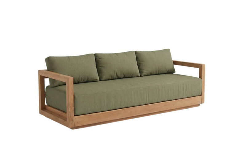 The Umalas Three Seater Sofa - Outdoor - Algae Green