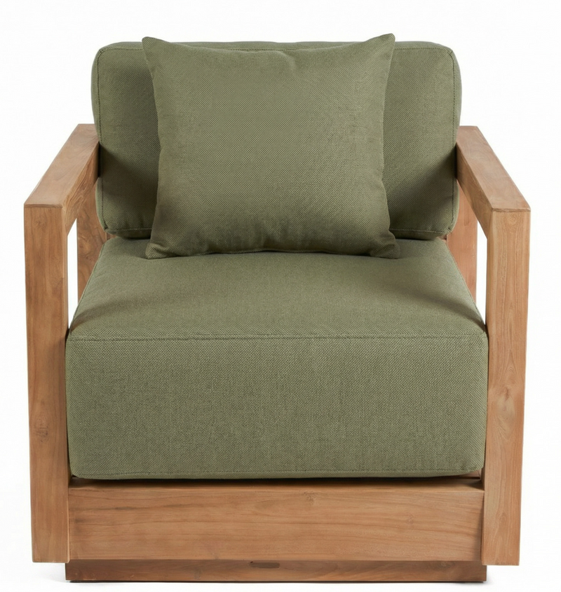 The Umalas One Seater Sofa - Outdoor - Green Algae