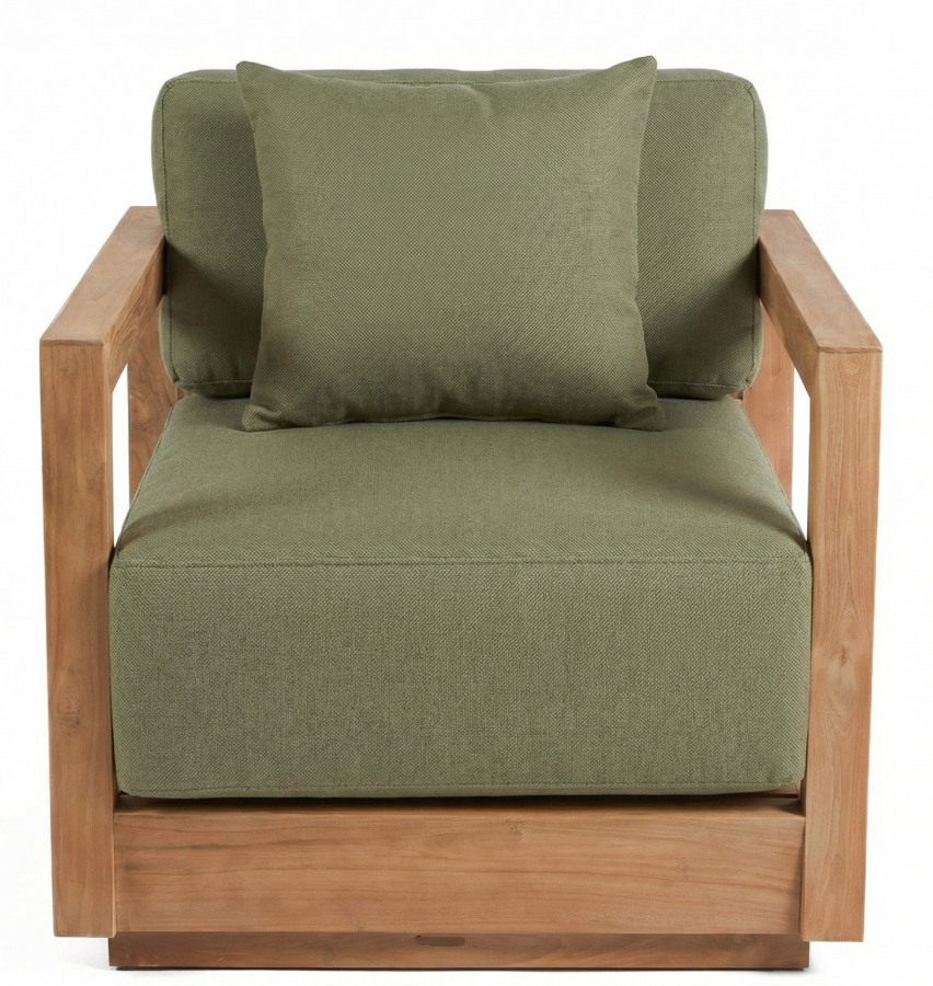 The Umalas One Seater Sofa - Outdoor - Green Algae