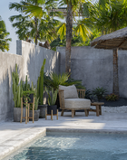 Le fauteuil Malawi une place - Blanc naturel