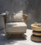 Le fauteuil Malawi une place - Blanc naturel