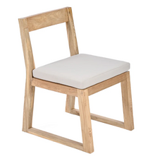 The Linear Dining Chair - Natural in wood — handmade luxury dining chair curated by Laiyahome — view 3