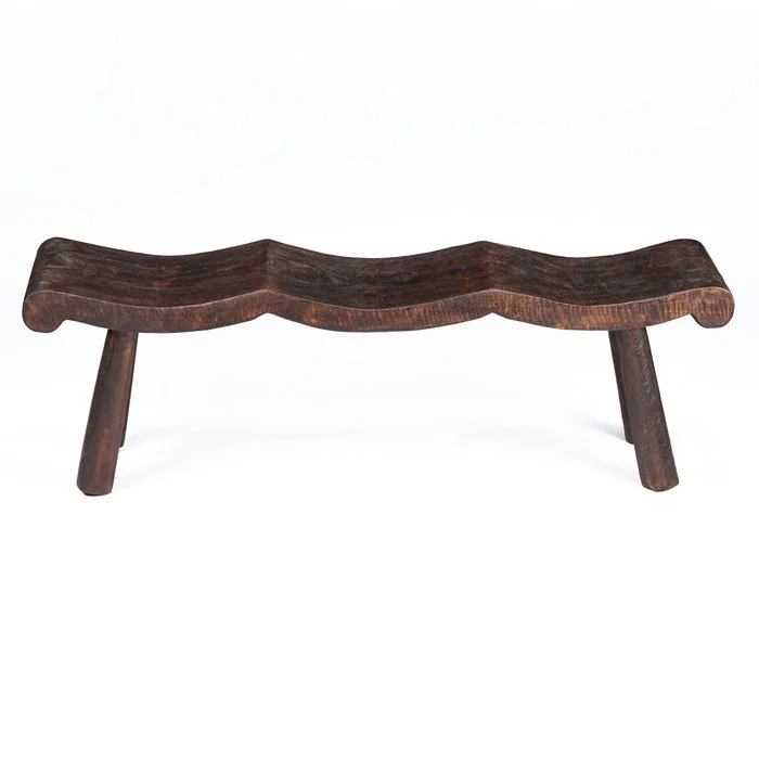 The Center Piece Bench - Dark Walnut